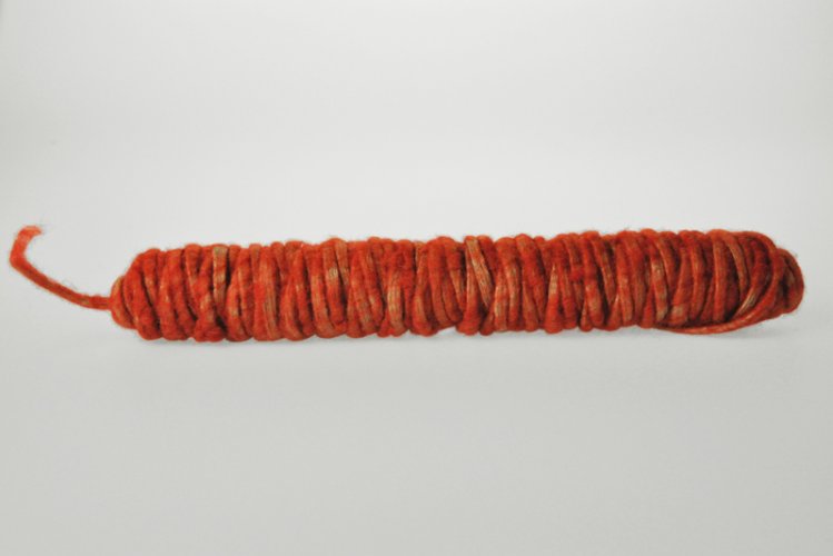 Шнур войлочный винтажный темно-оранжевый