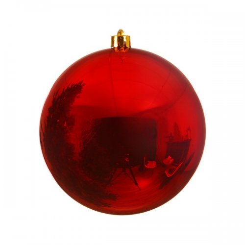Ёлочный шар DECORIS 14 см Christmas Red