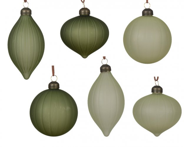 Елочное украшение матовое DECORIS 8см
