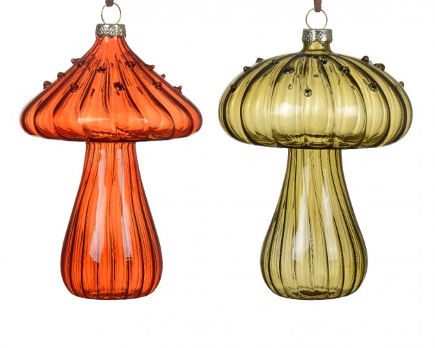  Елочное украшение DECORIS Грибок 13,2см