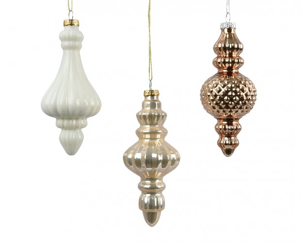 Елочное украшение DECORIS золото 15см