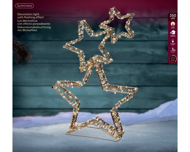 Световая фигура Звезды LUMINEO 80см (350 LED, флэш-эффект, IP44)