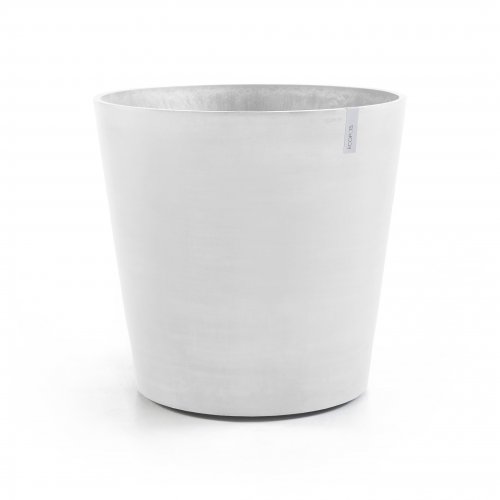 Кашпо Ecopots AMSTERDAM белое с колесами