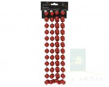 Гирлянда декоративная DECORIS 270 см Бордовый