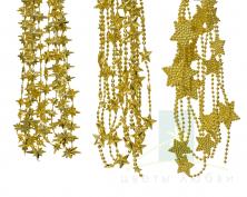 Гирлянда декоративная DECORIS 270 см Золотые звезды