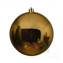 Ёлочный шар DECORIS 14 см Light Gold