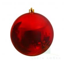 Ёлочный шар DECORIS 14 см Christmas Red