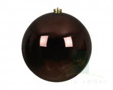 Елочные игрушка Шар 20 см Black truffle
