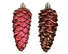 Набор елочных игрушек DECORIS Шишки 11.5 см Christmas Red 2 шт.