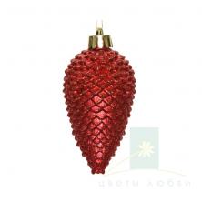 Набор ёлочных шишек DECORIS 8 см Christmas Red