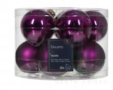Елочный шар DECORIS 6 см 10 шт violet