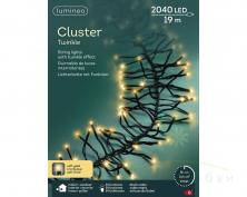 Гирлянда светодиодная CLUSTER LUMINEO 19м мягкое золото
