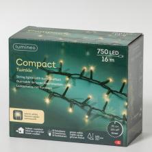 Гирлянда светодиодная Compact LUMINEO 16 м 750LED (теплый белый)